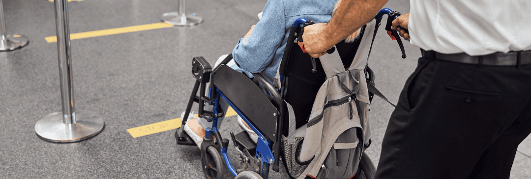 Which companies provide information on wheelchairs, batteries, and special assistance for airline passengers? 