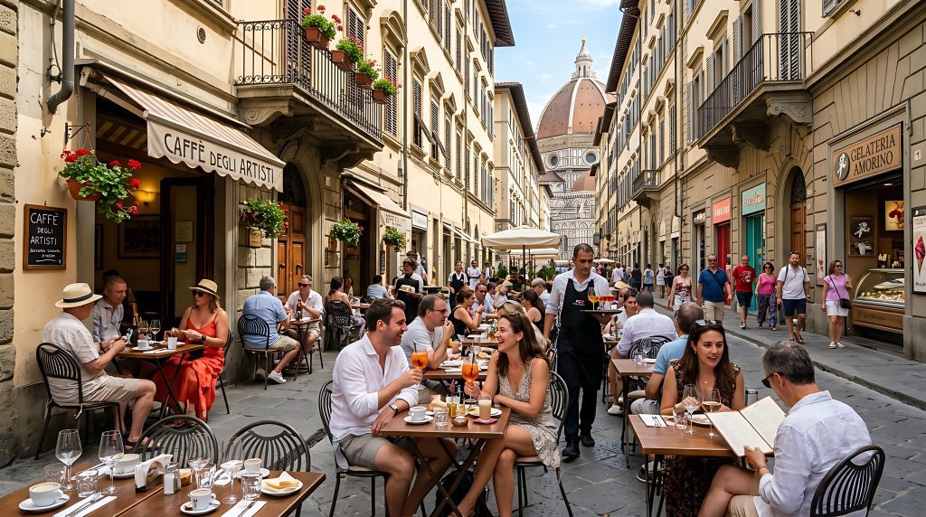 people-dining-outdoor-cafe-florence-with-duomo-view